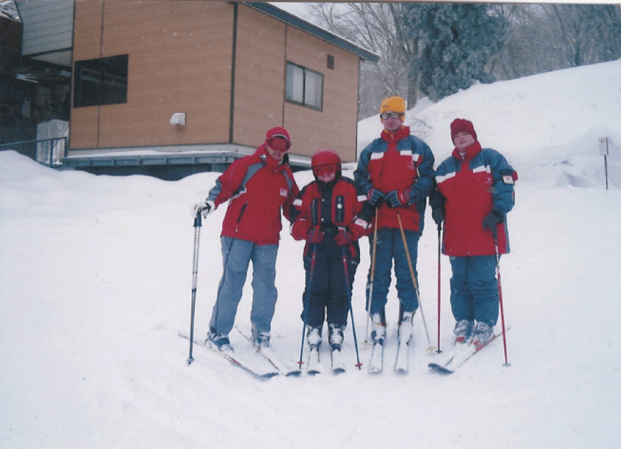 Pan Pavlíček na lyžích